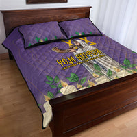 Yom Kippur Quilt Bed Set Shofar Blowing Jewish High Holy Day Tallit Star Of David