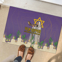 Yom Kippur Rubber Doormat Shofar Blowing Jewish High Holy Day Tallit Star Of David