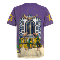 Yom Kippur Rugby Jersey Shofar Blowing Jewish High Holy Day Tallit Star Of David