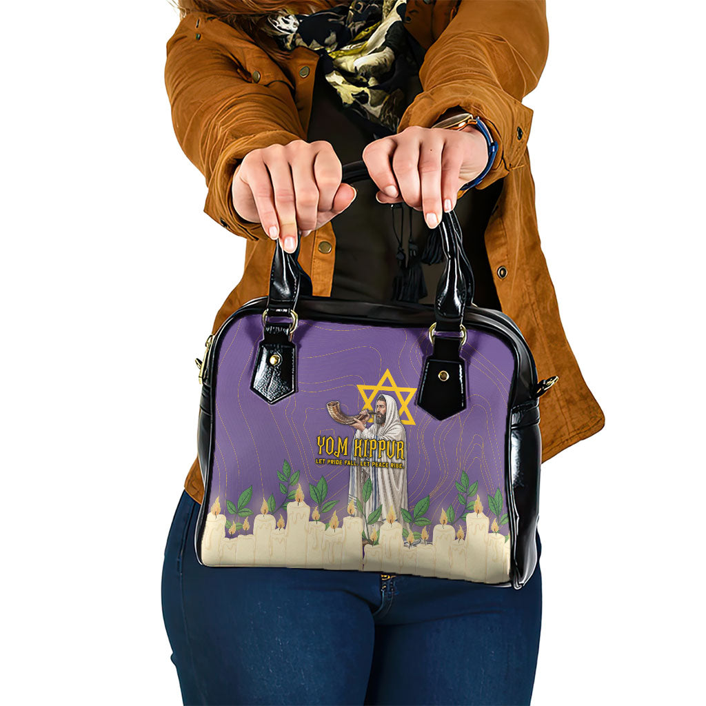Yom Kippur Shoulder Handbag Shofar Blowing Jewish High Holy Day Tallit Star Of David