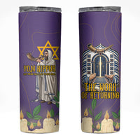 Yom Kippur Skinny Tumbler Shofar Blowing Jewish High Holy Day Tallit Star Of David