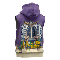 Yom Kippur Sleeveless Hoodie Shofar Blowing Jewish High Holy Day Tallit Star Of David