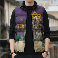 Yom Kippur Sleeveless Puffer Jacket Shofar Blowing Jewish High Holy Day Tallit Star Of David