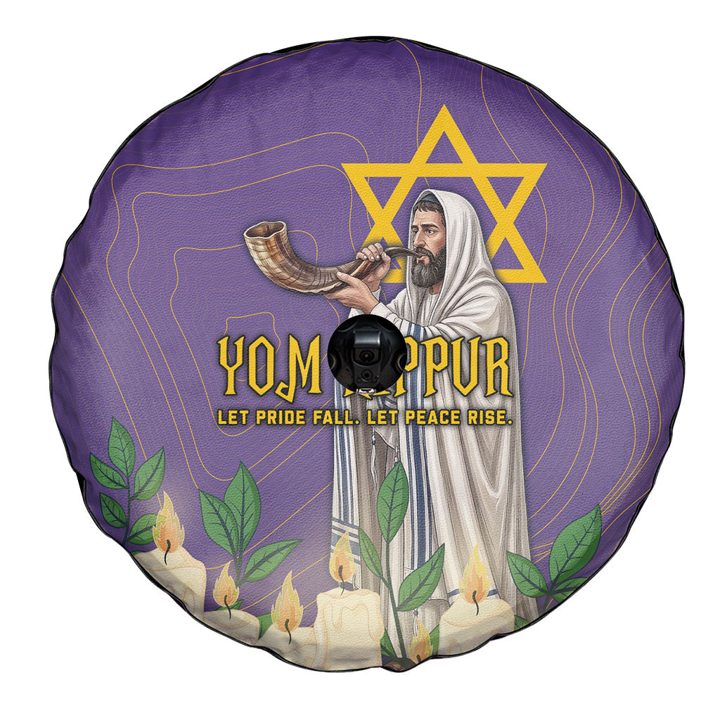 Yom Kippur Spare Tire Cover Shofar Blowing Jewish High Holy Day Tallit Star Of David