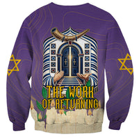 Yom Kippur Sweatshirt Shofar Blowing Jewish High Holy Day Tallit Star Of David