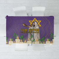 Yom Kippur Tablecloth Shofar Blowing Jewish High Holy Day Tallit Star Of David