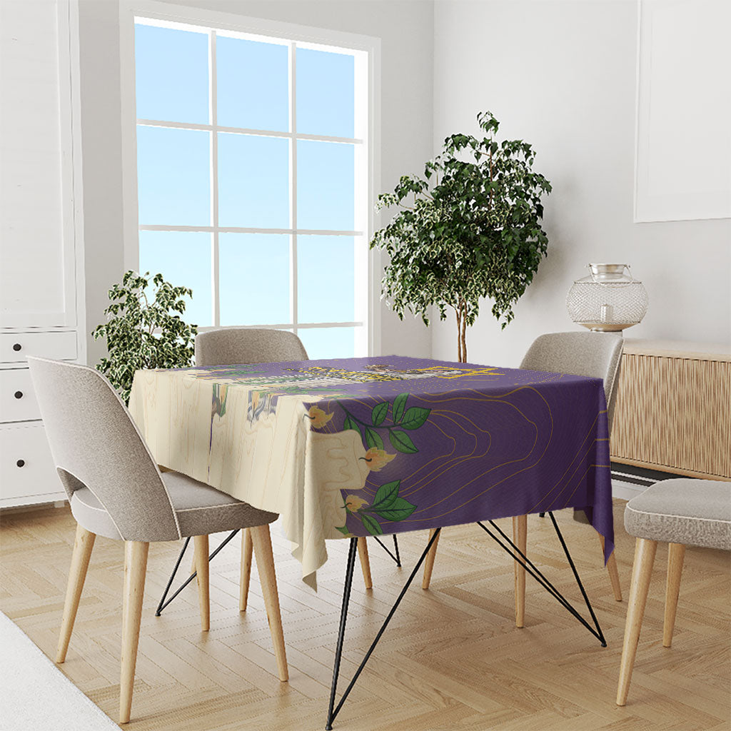 Yom Kippur Tablecloth Shofar Blowing Jewish High Holy Day Tallit Star Of David