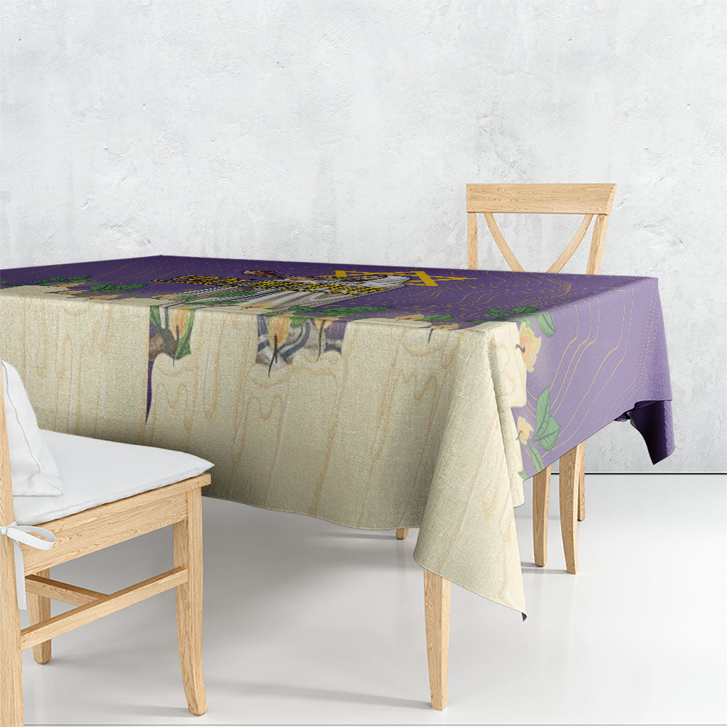 Yom Kippur Tablecloth Shofar Blowing Jewish High Holy Day Tallit Star Of David