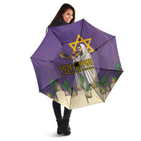 Yom Kippur Umbrella Shofar Blowing Jewish High Holy Day Tallit Star Of David