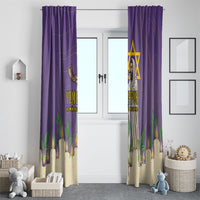 Yom Kippur Window Curtain Shofar Blowing Jewish High Holy Day Tallit Star Of David