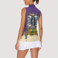 Yom Kippur Women Sleeveless Polo Shirt Shofar Blowing Jewish High Holy Day Tallit Star Of David