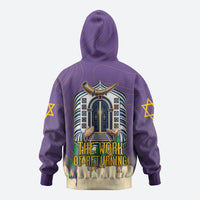 Yom Kippur Zip Hoodie Shofar Blowing Jewish High Holy Day Tallit Star Of David