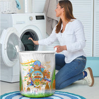 India Independence Day Laundry Basket Indian Landmark Peacock Mandala Cultural Heritage