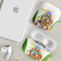 India Independence Day AirPods Case Indian Landmark Peacock Mandala Cultural Heritage