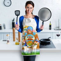 India Independence Day Apron Indian Landmark Peacock Mandala Cultural Heritage
