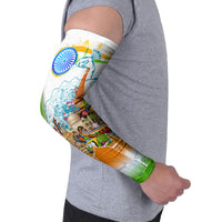 India Independence Day Arm Sleeves Indian Landmark Peacock Mandala Cultural Heritage
