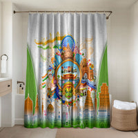 India Independence Day Bathroom Set Indian Landmark Peacock Mandala Cultural Heritage