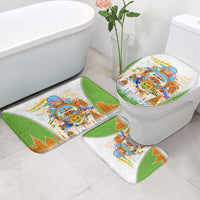India Independence Day Bathroom Set Indian Landmark Peacock Mandala Cultural Heritage