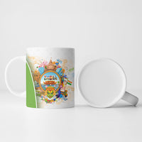India Independence Day Ceramic Mug Indian Landmark Peacock Mandala Cultural Heritage