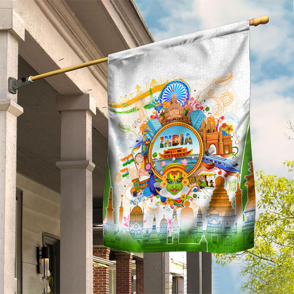 India Independence Day Garden Flag Indian Landmark Peacock Mandala Cultural Heritage