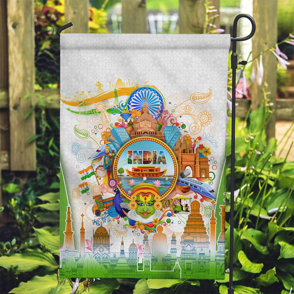 India Independence Day Garden Flag Indian Landmark Peacock Mandala Cultural Heritage
