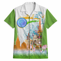 India Independence Day Hawaiian Shirt Indian Landmark Peacock Mandala Cultural Heritage