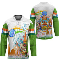 India Independence Day Hockey Jersey Indian Landmark Peacock Mandala Cultural Heritage