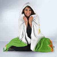 India Independence Day Hooded Blanket Indian Landmark Peacock Mandala Cultural Heritage