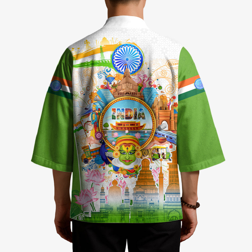 India Independence Day Kimono Indian Landmark Peacock Mandala Cultural Heritage