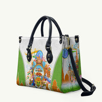 India Independence Day Leather Bag Indian Landmark Peacock Mandala Cultural Heritage