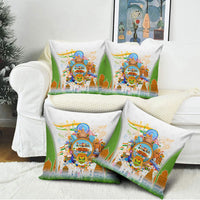 India Independence Day Pillow Cover Indian Landmark Peacock Mandala Cultural Heritage
