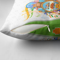 India Independence Day Pillow Cover Indian Landmark Peacock Mandala Cultural Heritage