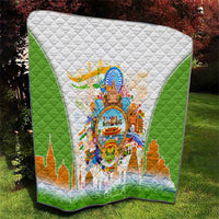India Independence Day Quilt Indian Landmark Peacock Mandala Cultural Heritage
