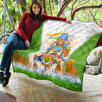 India Independence Day Quilt Indian Landmark Peacock Mandala Cultural Heritage