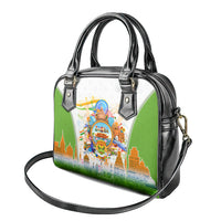 India Independence Day Shoulder Handbag Indian Landmark Peacock Mandala Cultural Heritage
