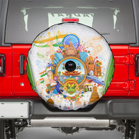 India Independence Day Spare Tire Cover Indian Landmark Peacock Mandala Cultural Heritage