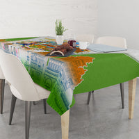 India Independence Day Tablecloth Indian Landmark Peacock Mandala Cultural Heritage