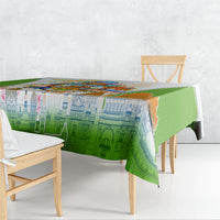 India Independence Day Tablecloth Indian Landmark Peacock Mandala Cultural Heritage