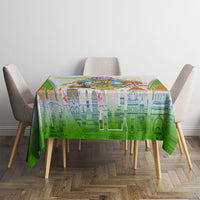 India Independence Day Tablecloth Indian Landmark Peacock Mandala Cultural Heritage