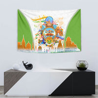 India Independence Day Tapestry Indian Landmark Peacock Mandala Cultural Heritage
