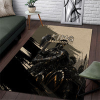 Agamemnon King Of Mycenae Area Rug Ancient Greek Warrior Armor Classic Mythology
