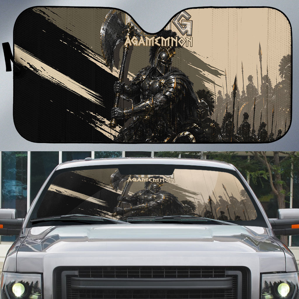 Agamemnon King Of Mycenae Auto Sun Shade Ancient Greek Warrior Armor Classic Mythology