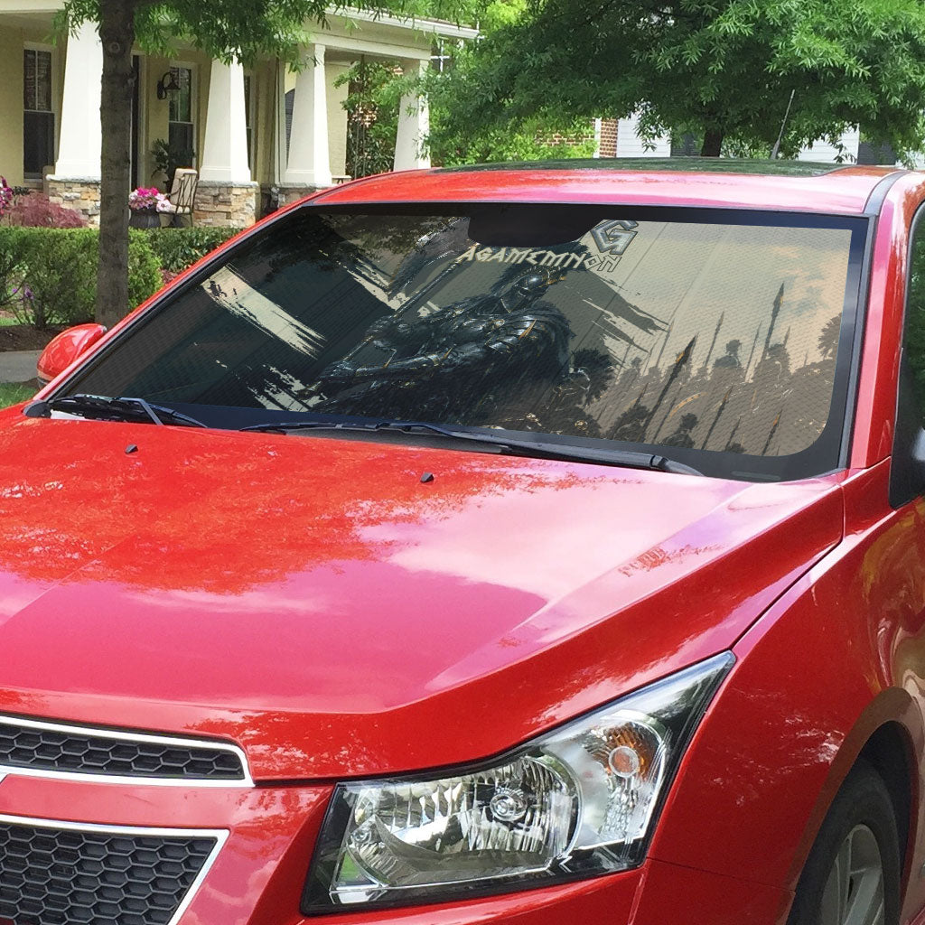 Agamemnon King Of Mycenae Auto Sun Shade Ancient Greek Warrior Armor Classic Mythology