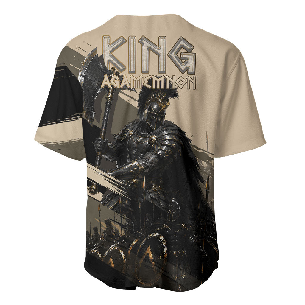 Agamemnon King Of Mycenae Baseball Jersey Ancient Greek Warrior Armor Classic Mythology