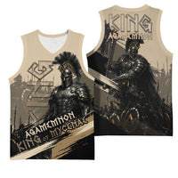 Agamemnon King Of Mycenae Basketball Jersey Ancient Greek Warrior Armor Classic Mythology