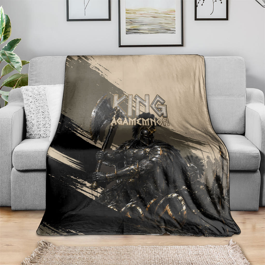 Agamemnon King Of Mycenae Blanket Ancient Greek Warrior Armor Classic Mythology