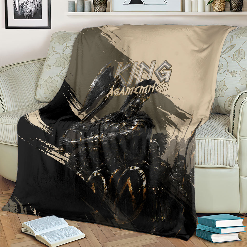 Agamemnon King Of Mycenae Blanket Ancient Greek Warrior Armor Classic Mythology