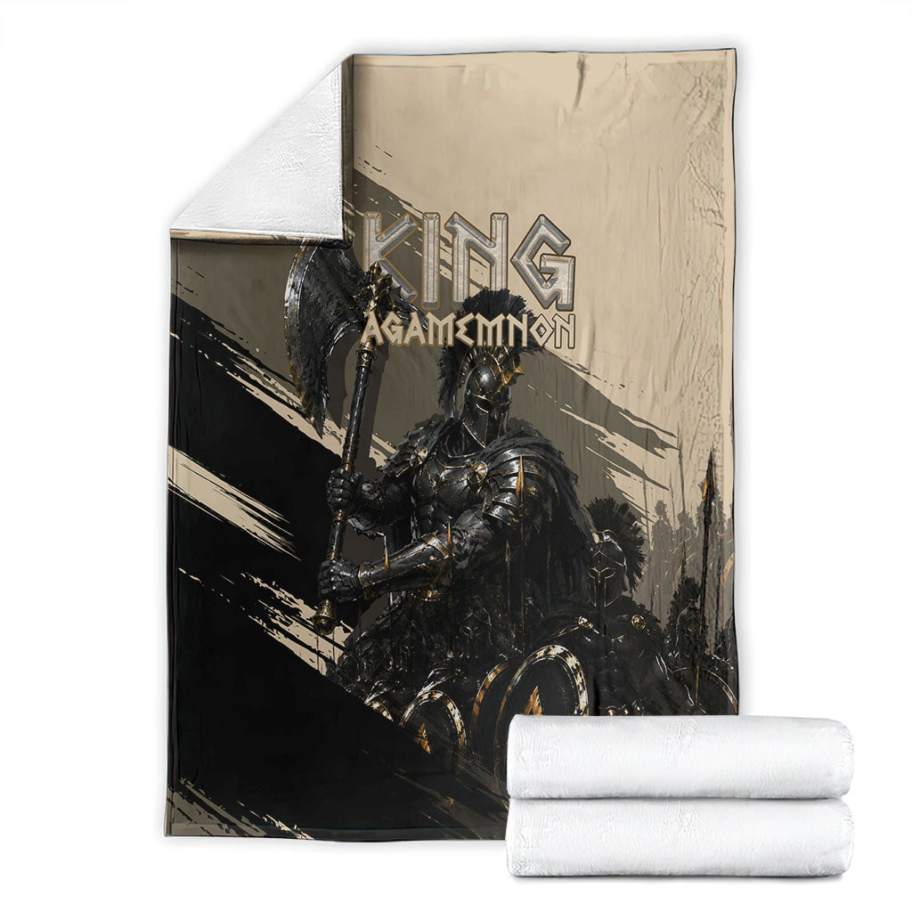 Agamemnon King Of Mycenae Blanket Ancient Greek Warrior Armor Classic Mythology