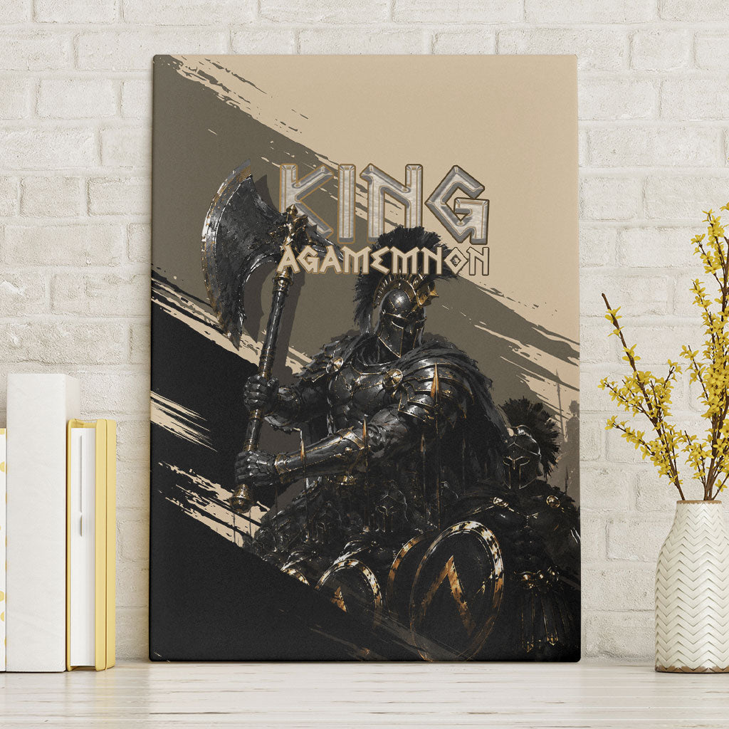 Agamemnon King Of Mycenae Canvas Wall Art Ancient Greek Warrior Armor Classic Mythology