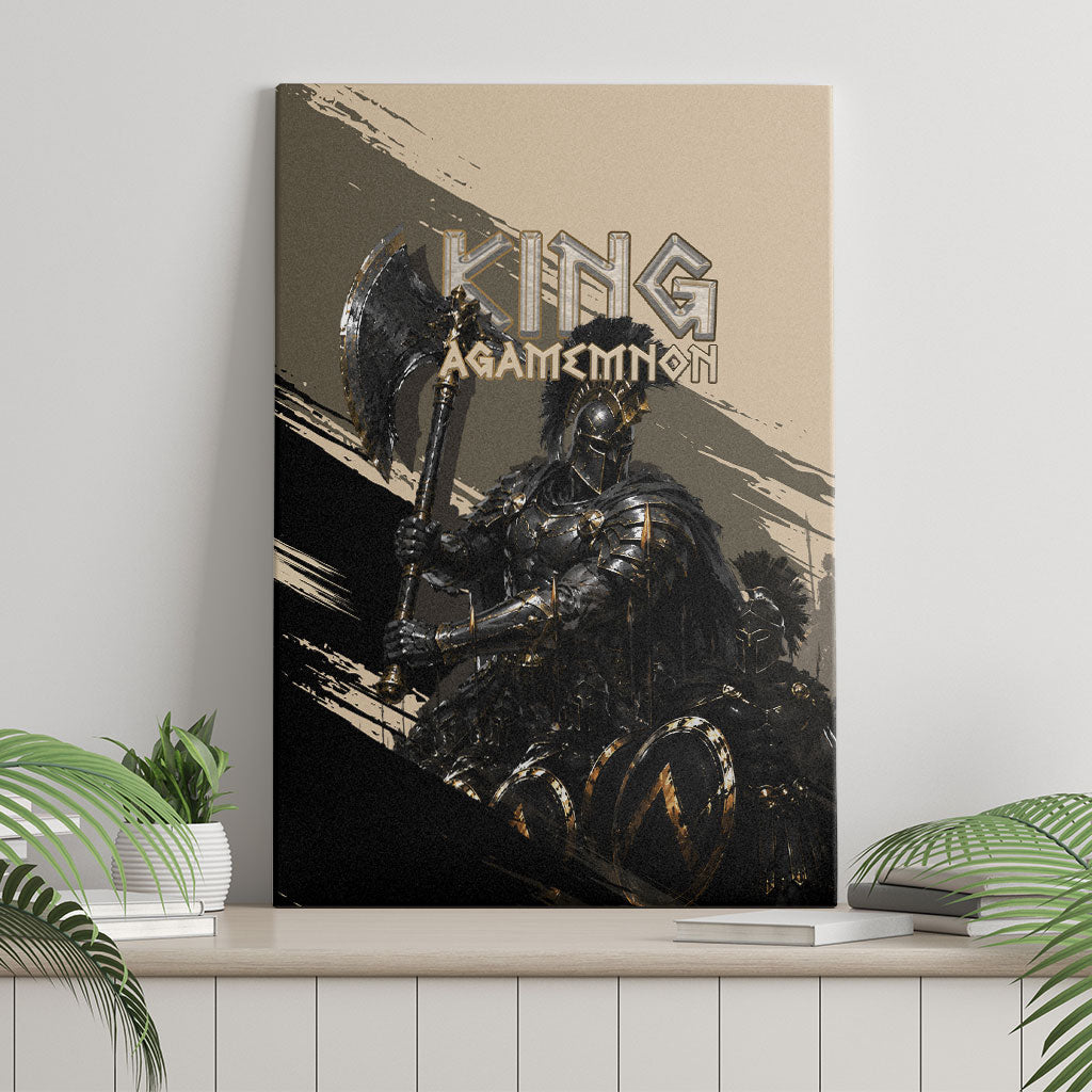 Agamemnon King Of Mycenae Canvas Wall Art Ancient Greek Warrior Armor Classic Mythology